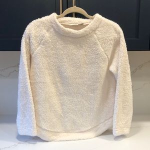 Cozy white loft sweater